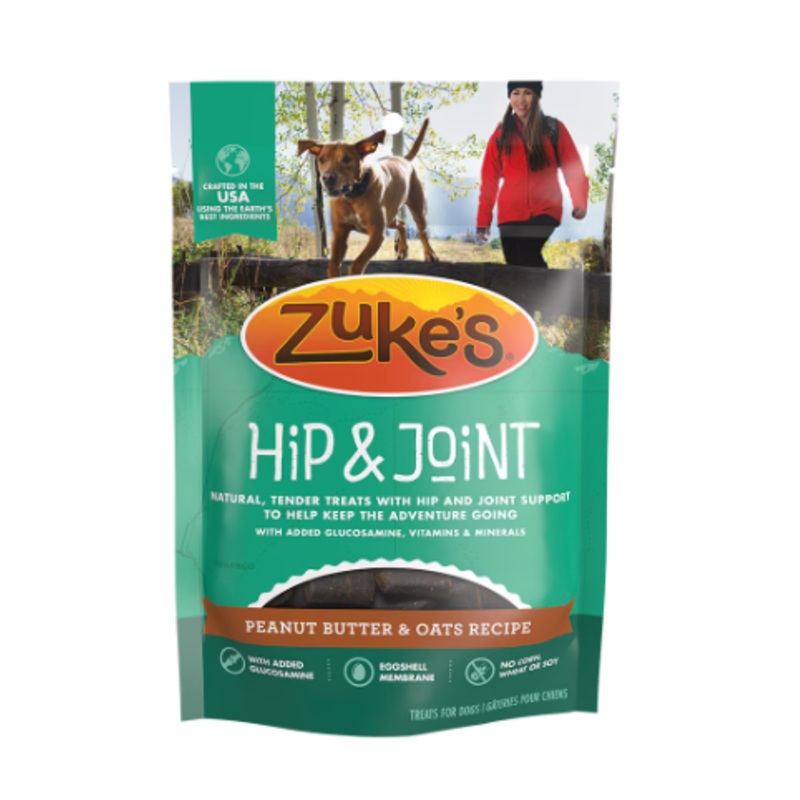 Zukes Hip & Joint Peanut Butter & Oats Recipe Dog Treats