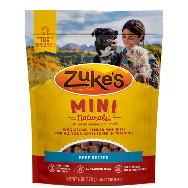 Zukes Mini Naturals Beef Recipe Dog Treats