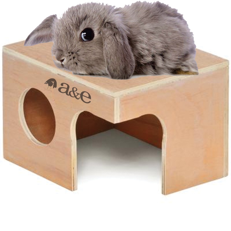 A & E Cage Pet Hut Hideouts Rabbit Hut – Extra Large