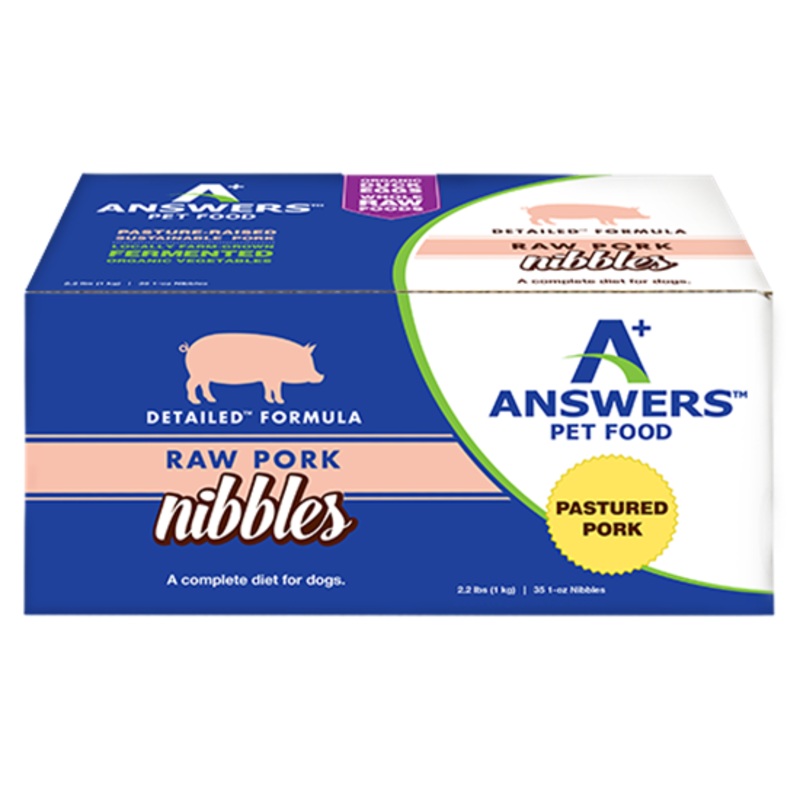 Answers Pet Food Detailed Pork Formula for Dogs – Nibbles