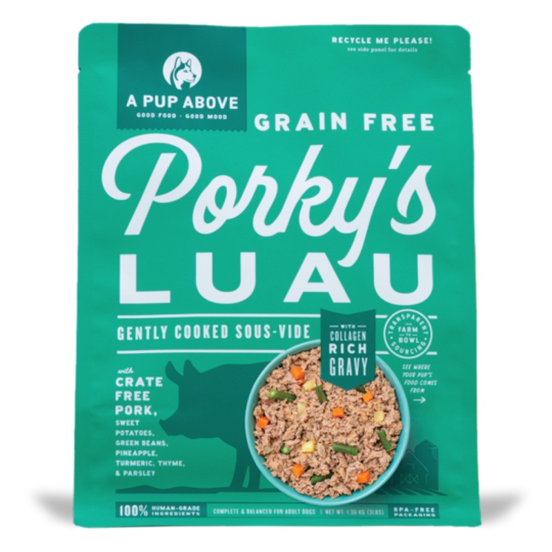 A Pup Above Porky’s Luau Dog Food