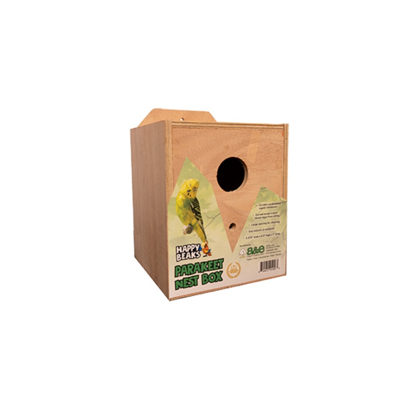 A&E Parakeet Nest Box|7″x7.125″x8.5″