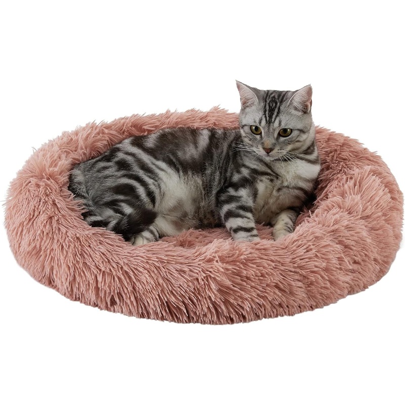 Best Friends by Sheri Cat Donut Bed Dusty Rose 21×19