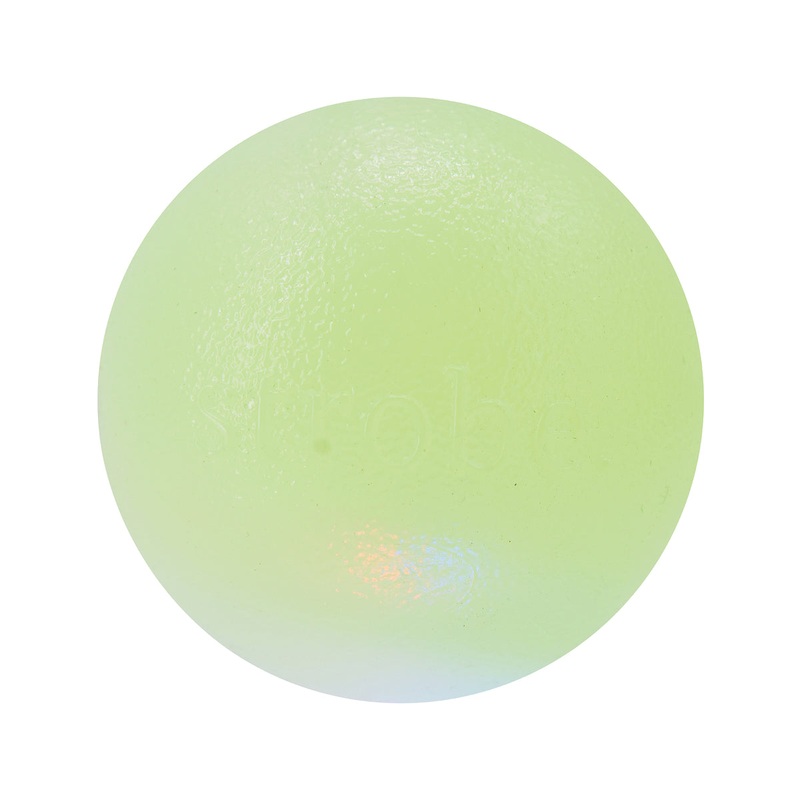 Planet Dog Orbee-Tuff Strobe Ball Light Up Dog Toy Green