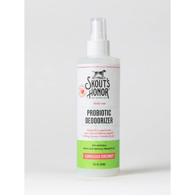 Skout’s Honor Probiotic Daily Use Deodorizer Sunkissed Coconut 8oz