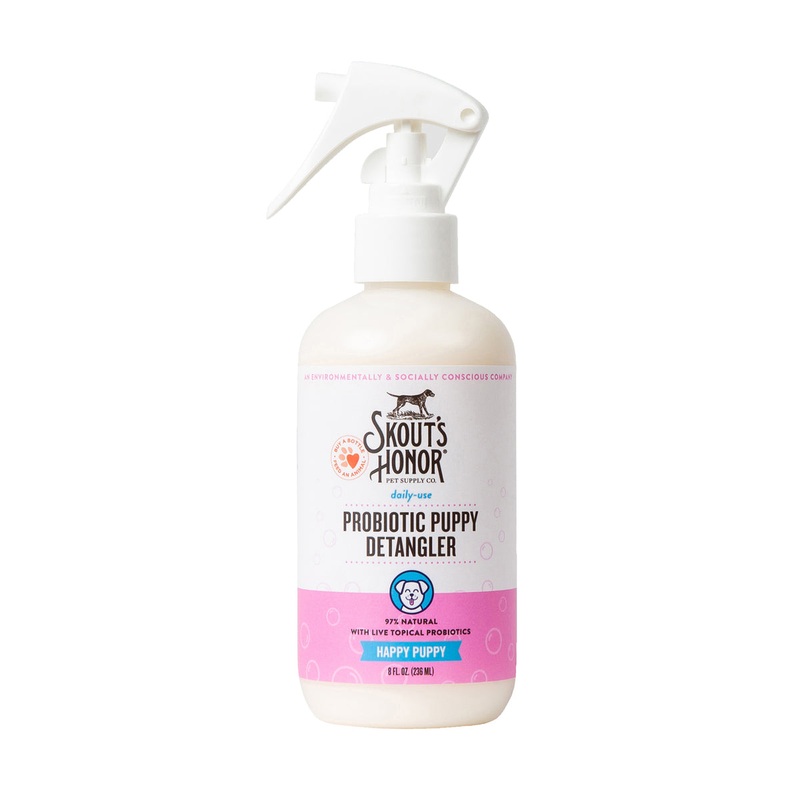 Skout’s Honor Probiotic Daily Use Detangler Happy Puppy 8 oz