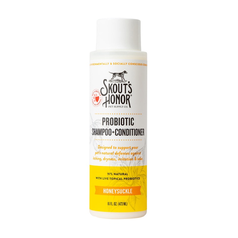 Skout’s Honor Probiotic Shampoo + Conditioner Honeysuckle 16 oz