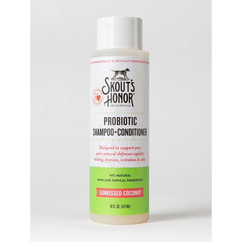 Skout’s Honor Probiotic Shampoo + Conditioner Sunkissed Coconut 16oz