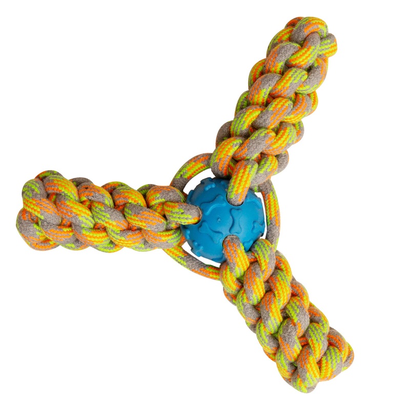 SnugArooz Fling N’ Fun Rope Dog Toy Assorted Colors 7