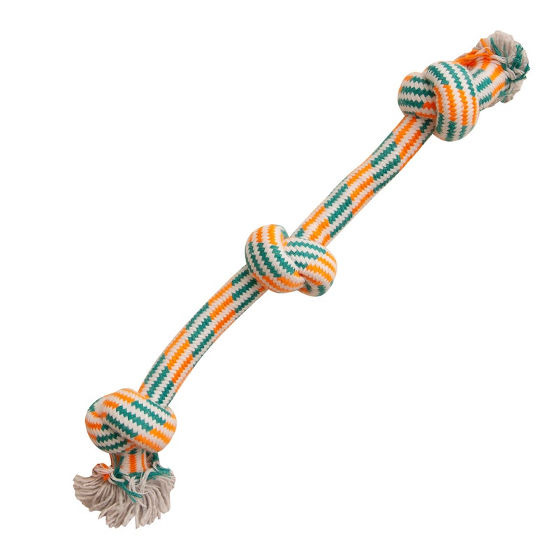 SnugArooz Knotty N’ Nice Rope Dog Toy Assorted Colors 16