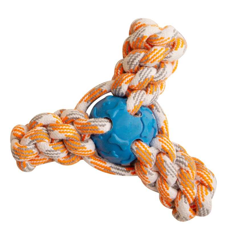 SnugArooz Mini Fling N’ Fun Rope Dog Toy Assorted Colors 4