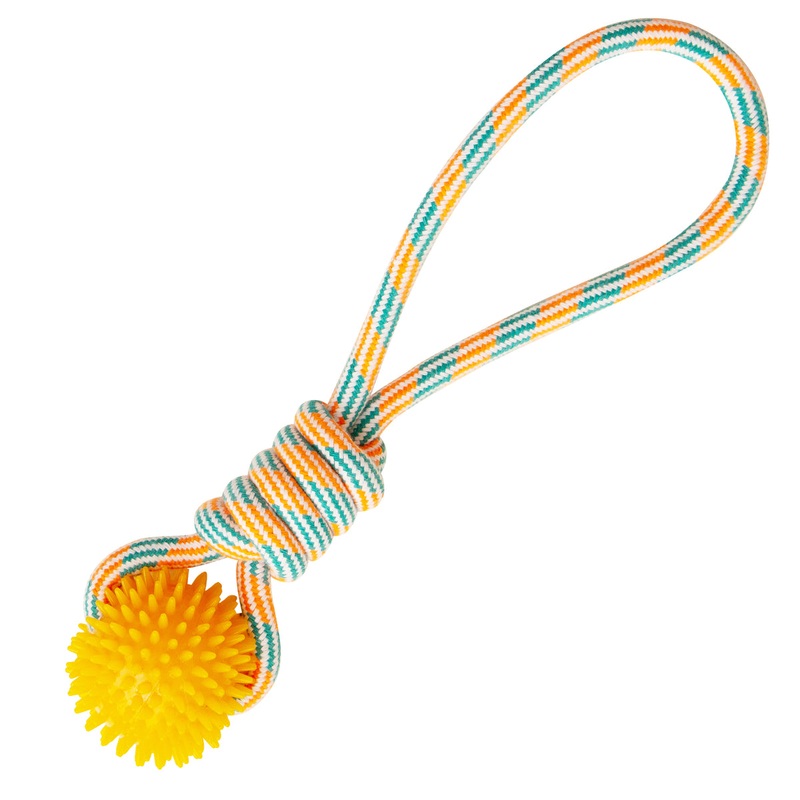 SnugArooz SpikeOMite Rope Dog Toy Assorted Colors 16