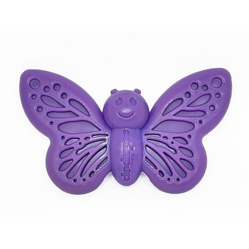 SodaPup Nylon Butterfly Durable Dog Chew Toy Purple 6.75