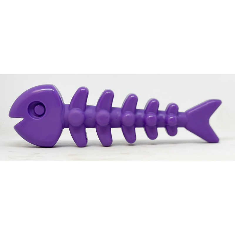 SodaPup Nylon Fish Bone Durable Chew Toy Purple 8