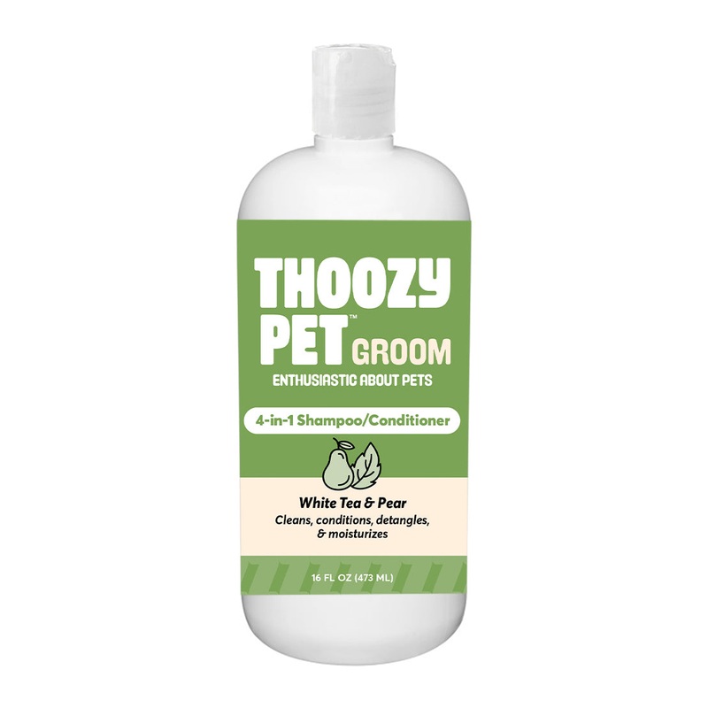 ThoozyPet 4-in-1 Shampoo/Conditioner White Tea & Pear 16oz