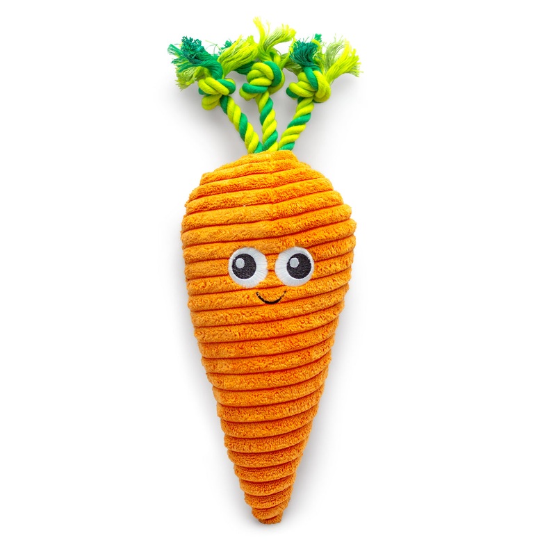 ThoozyPet Carrot Plush Dog Toy 10