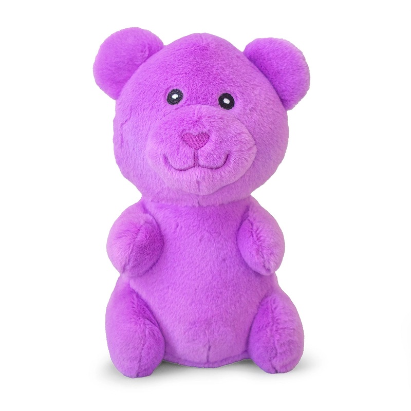 ThoozyPet Gummy Bear Plush Dog Toy Purple 10