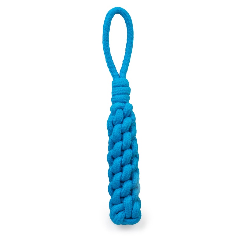 ThoozyPet Knotted Stick Rope Dog Toy with Handle Blue 11