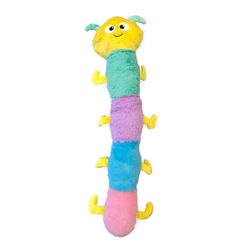 ThoozyPet Multi-Squeaker Caterpillar Plush Dog Toy 21