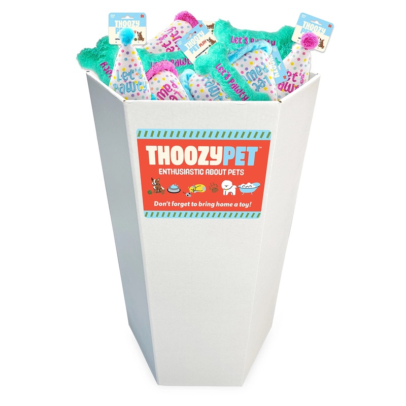 ThoozyPet Play 48pc Pawty Time Dump Bin