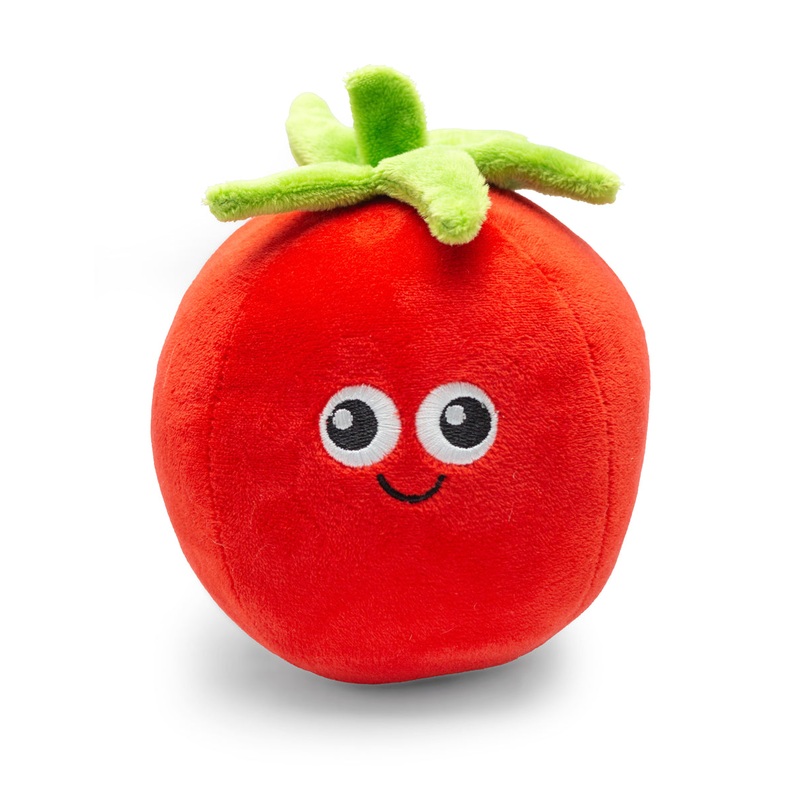 ThoozyPet Tomato Plush Dog Toy 5.5