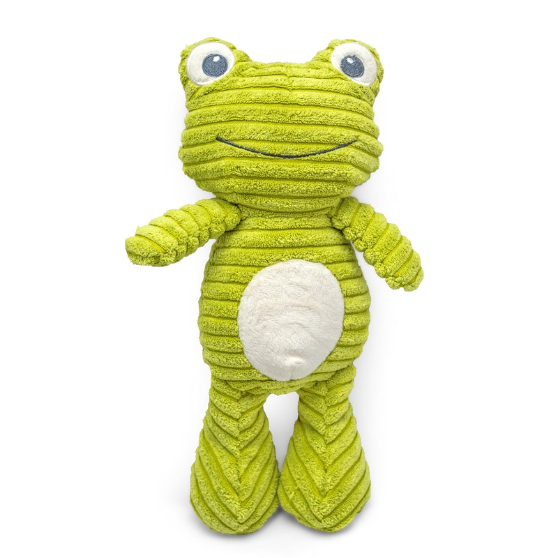 ThoozyPet Tuff & Cuddly Frog Plush Dog Toy 12.5
