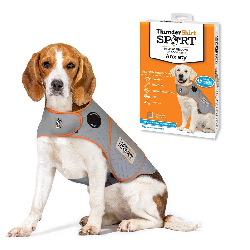 ThunderShirt for Dogs, Medium, Platinum Sport – Dog Anxiety Relief Calming Vest