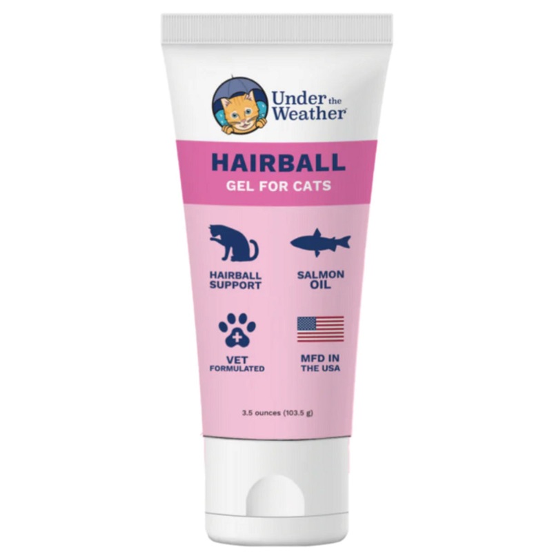 Under the Weather Hairball Squeezable Gel for Cats 3.5oz