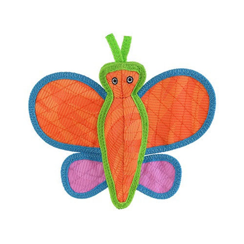 VIP DuraForce Brisbee Butterfly Dog Chew Toy Orange 9.5