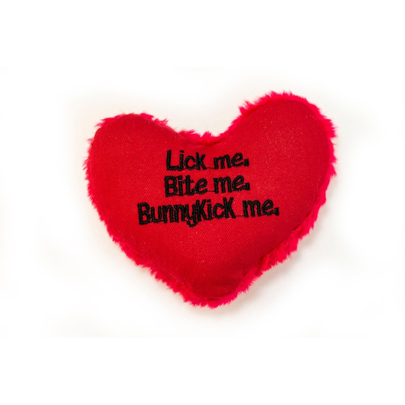 Yeowww! Hearrrt Attack – Lick me. Bite me. Bunnykick me.