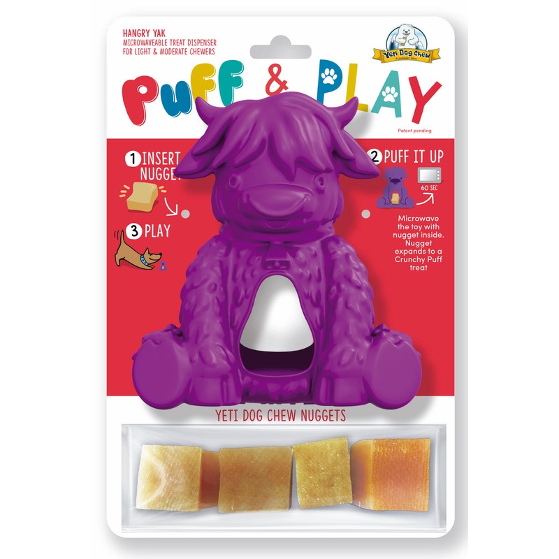 Yeti Dog Chew Puff & Play Hangry Yak Purple
