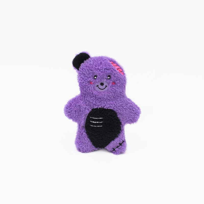 ZippyPaws Halloween Bonez Zombie Bear Dog Chew Toy