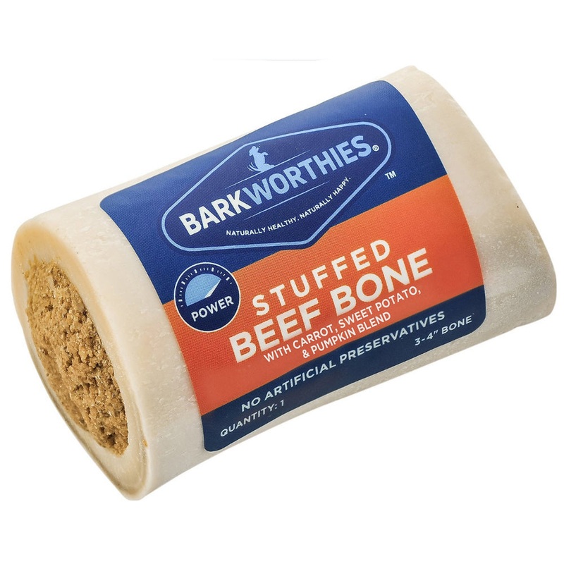 Barkworthies 3-4 Shin Bone Stuffed w/Pumpkin, Sweet Potato, & Carrot