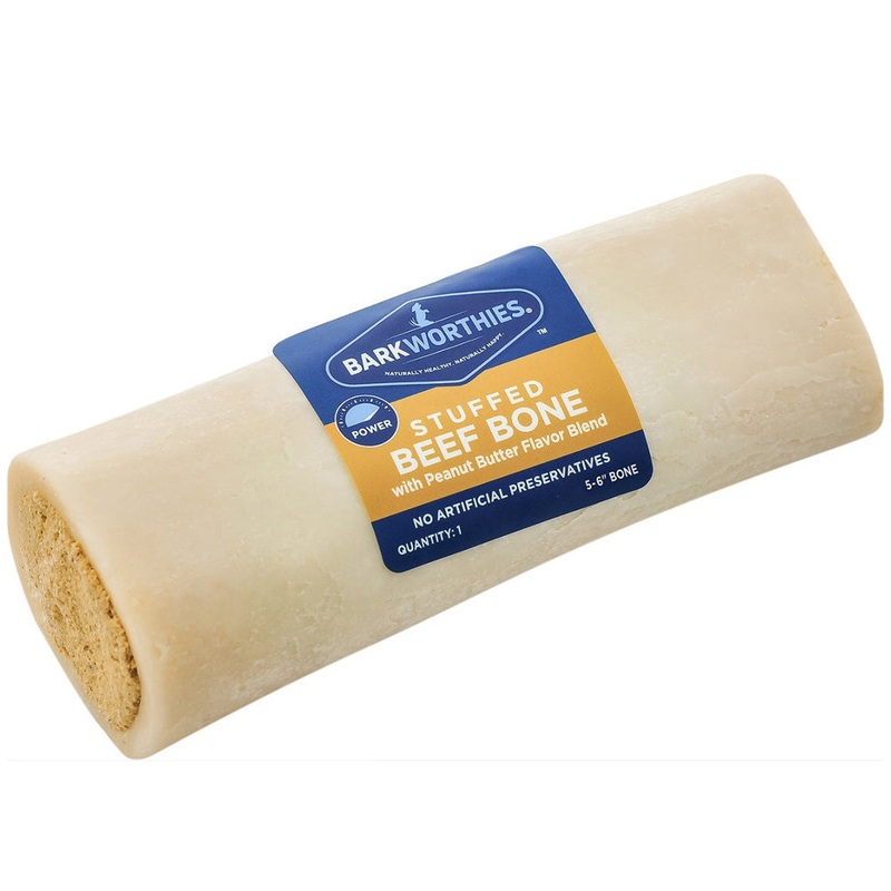 Barkworthies 5-6 Shin Bone Stuffed w/Peanut Butter