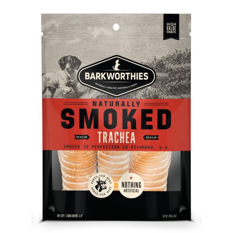 Barkworthies Smoked 6 Trachea 3pk