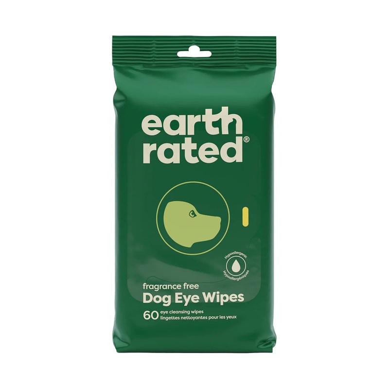 Earth Rated Dog Eye Cleansing Wipes 60ct Case of 6
