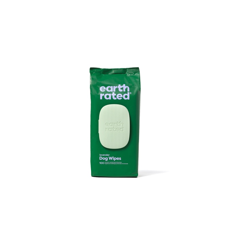 Earth Rated Lavender Dog Grooming Wipes 100ct