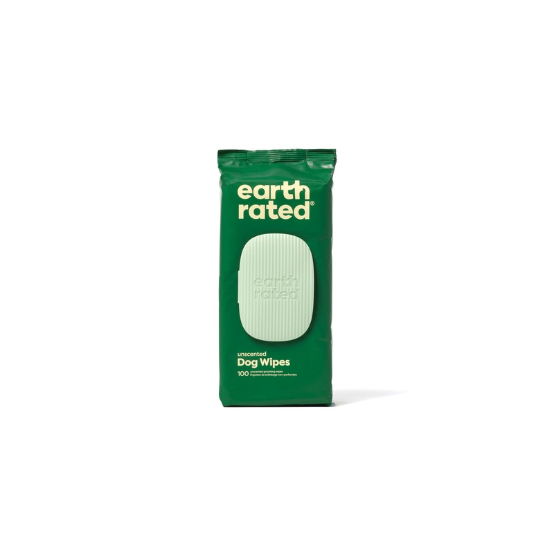 Earth Rated Unscented Dog Grooming Wipes 100ct