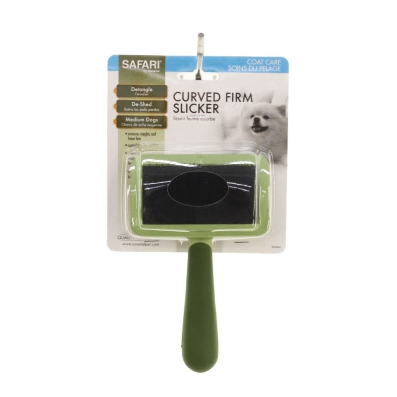 Safari by Coastal Curved Firm Slicker Dog Brush – MD