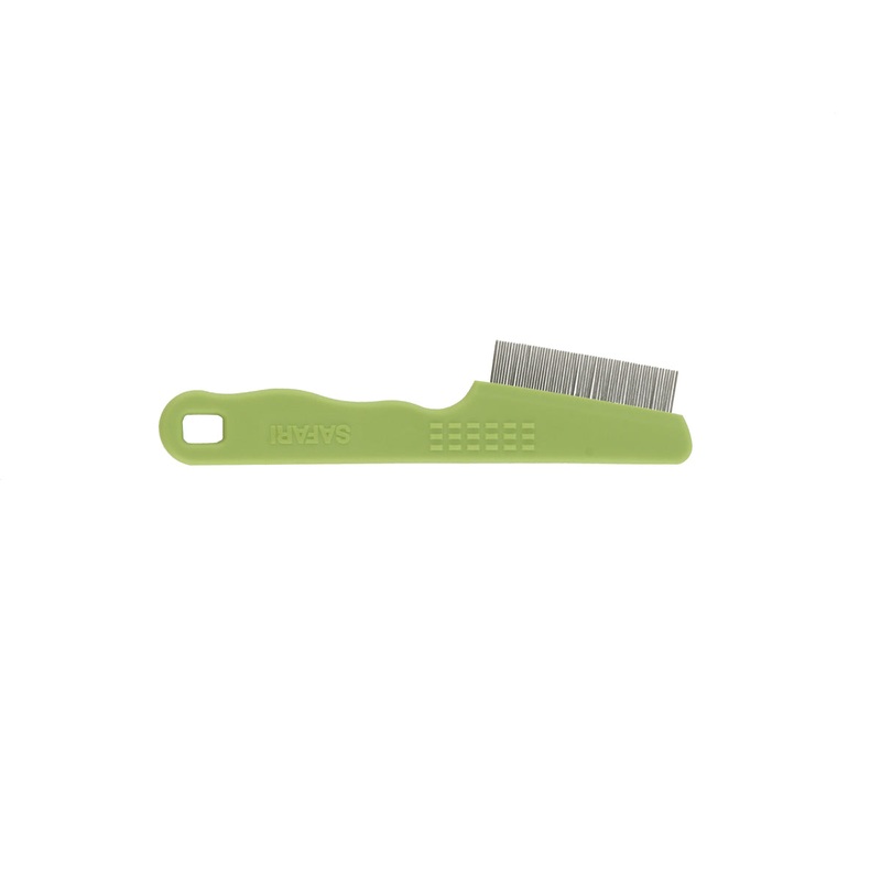 Safari by Coastal Dog Flea Comb with Plastic Handle – Short Hair