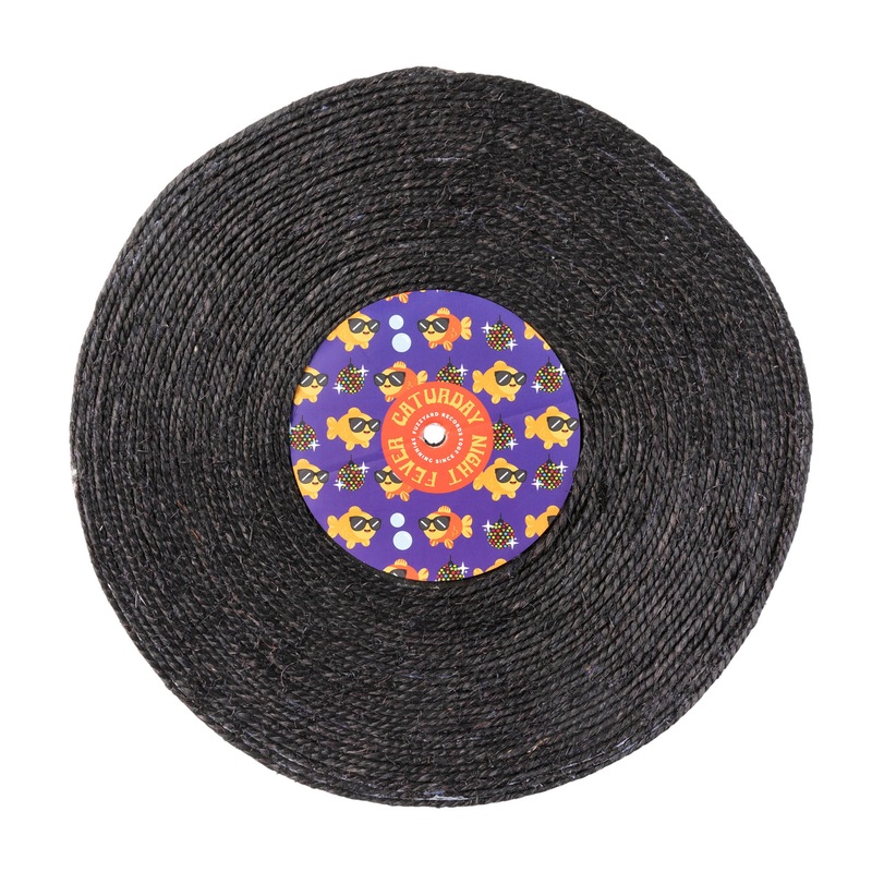 FuzzYard Caturday Night Fever Record Cat Scratcher Toy
