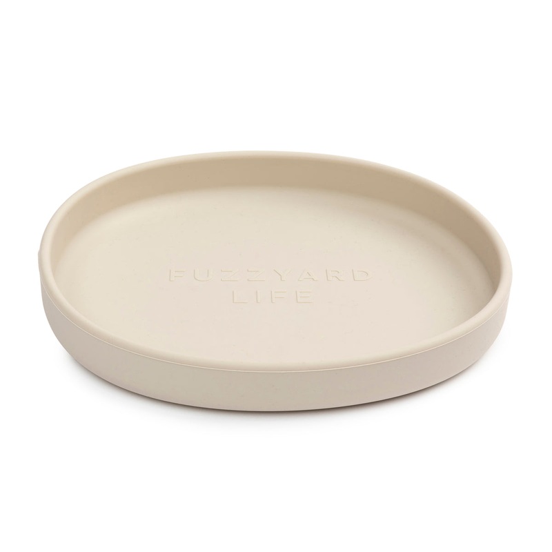 FuzzYard Life Silicone Cat Dish Sandstone