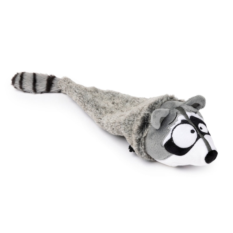 FuzzYard Run Along Raccoon Plush Dog Toy
