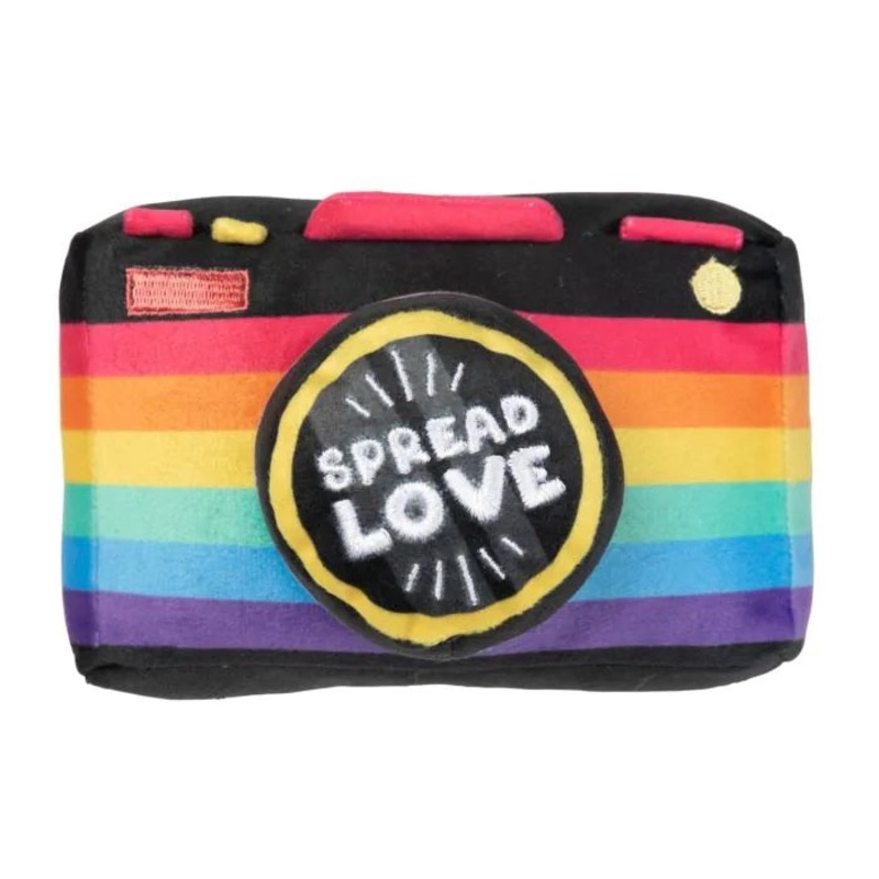 FuzzYard Spread Love Camera Plush Dog Toy