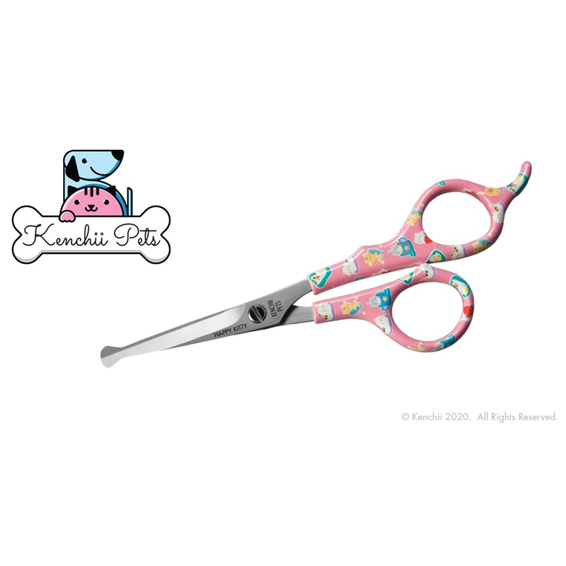 Kenchii Pets Happy Kitty 5.5 Ball Tip Shears