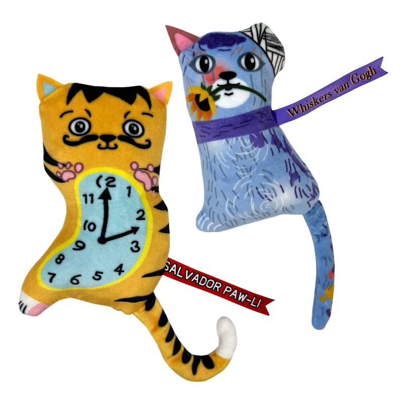 KONG Artz Dali / van Gogh Cat Toy 2pk