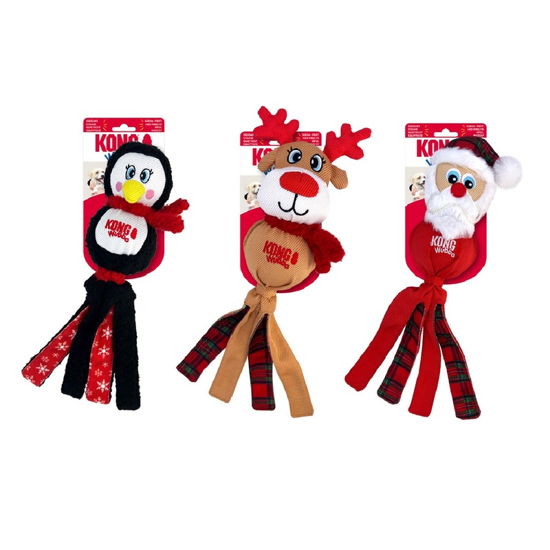 KONG Holiday Wubba Assorted Lg