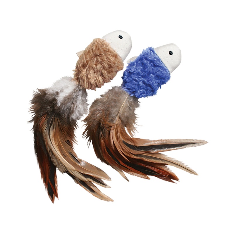 KONG Naturals Crinkle Fish Cat Toy 2pk Assorted