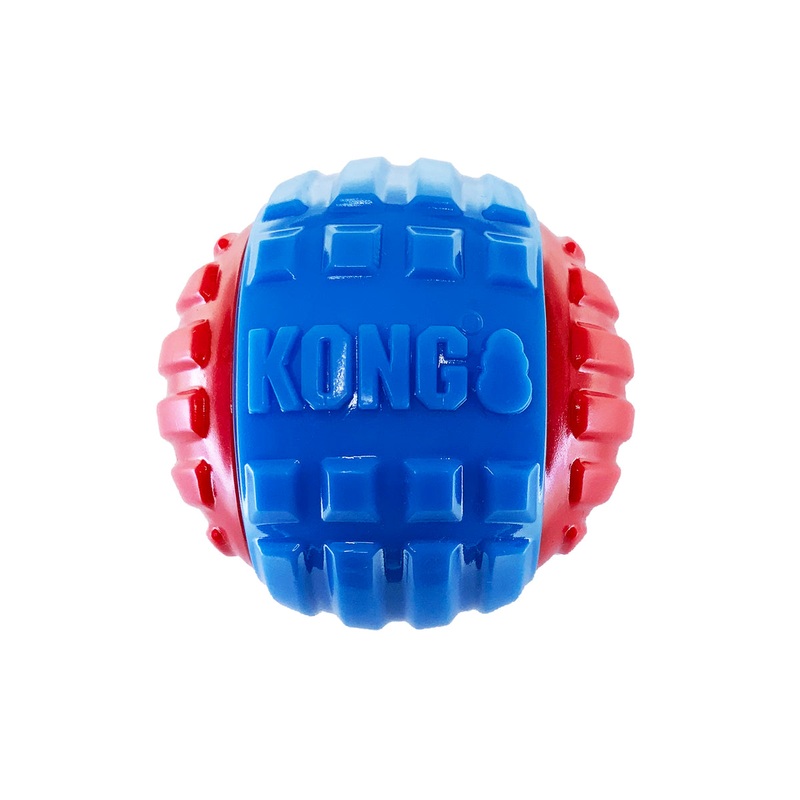 KONG CoreStrength Rattlez Ball Dog Chew Toy Large
