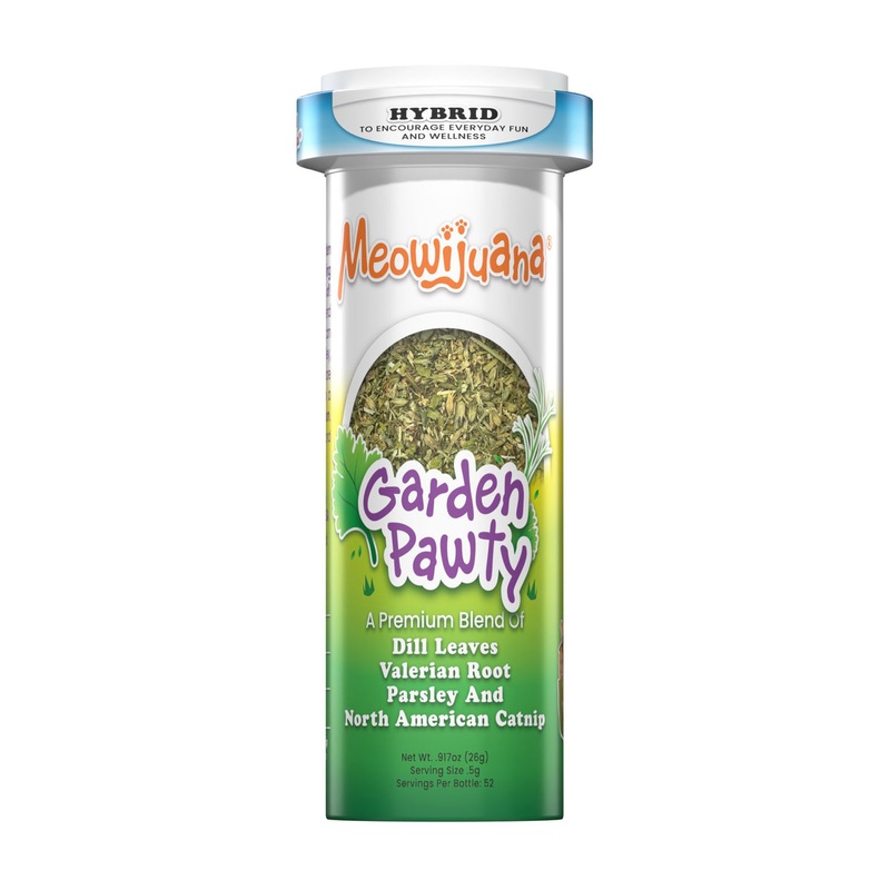 Meowijuana Garden Pawty – Catnip, Dill, Parsley & Valerian Root Blend